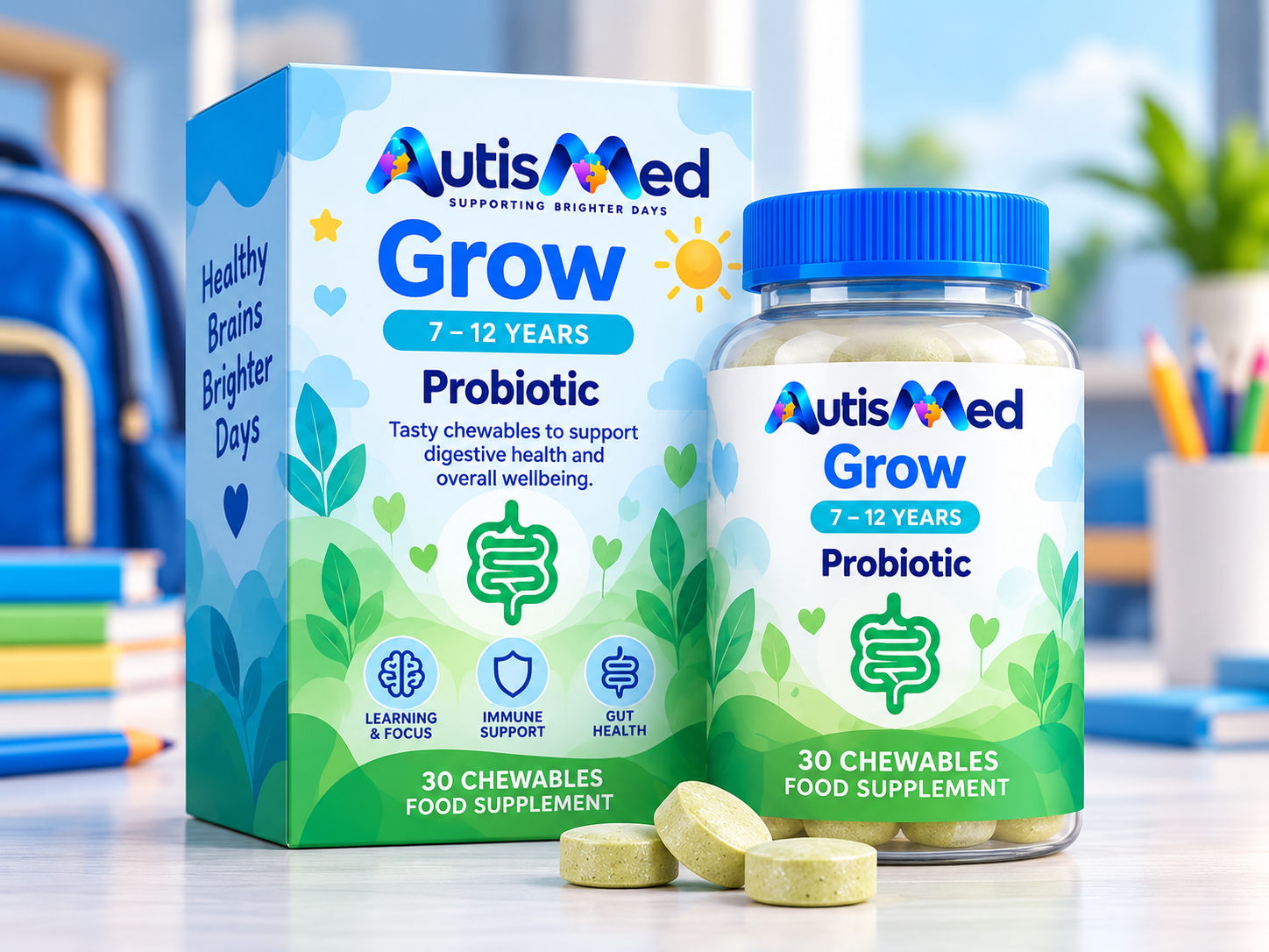 AutisMed Grow Probiotic, 7–12 years