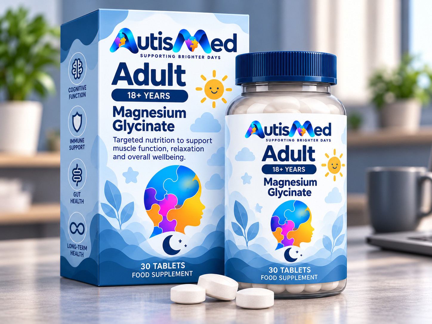 AutisMed Adult Magnesium Glycinate, 18+ years