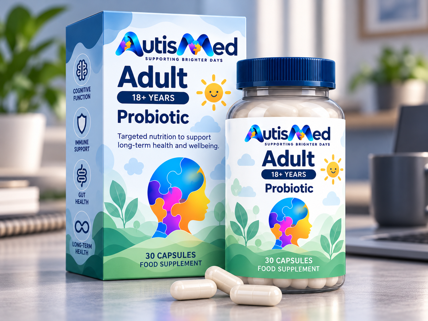 AutisMed Adult Probiotic, 18+ years